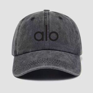 ALO letter baseball cap couple breathable hat casual duckbill cap men and women
